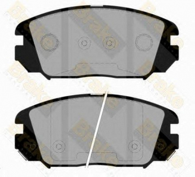 BRAKE ENGINEERING pa1824 -  Комплект тормозных колодок, дисковый тормоз